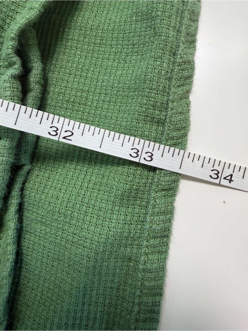 Vintage 90's Guess Jeans USA Men's XXL Green Waffle Camp Shirt Made In Hong Kong - Picture 10 of 10